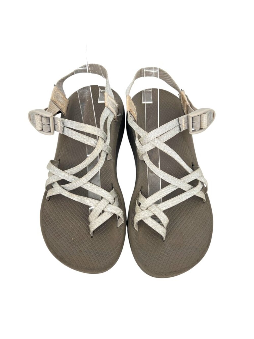 Chaco Women's Z Cloud X2 Metallic Silver Sandal Strappy Outdoor Comfort Size 10